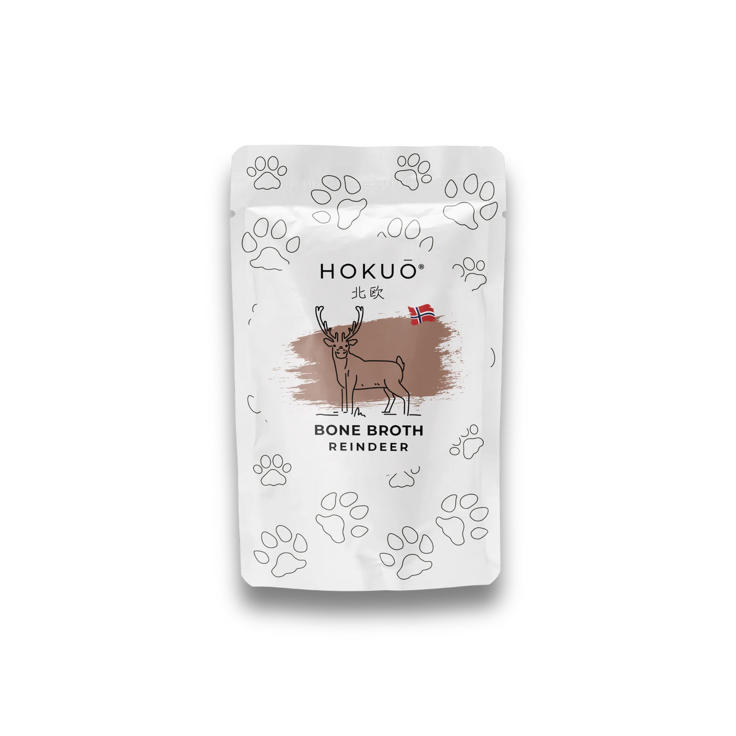 Hokuō® - Bone broth - Smak av norsk reinsdyr - 100ml