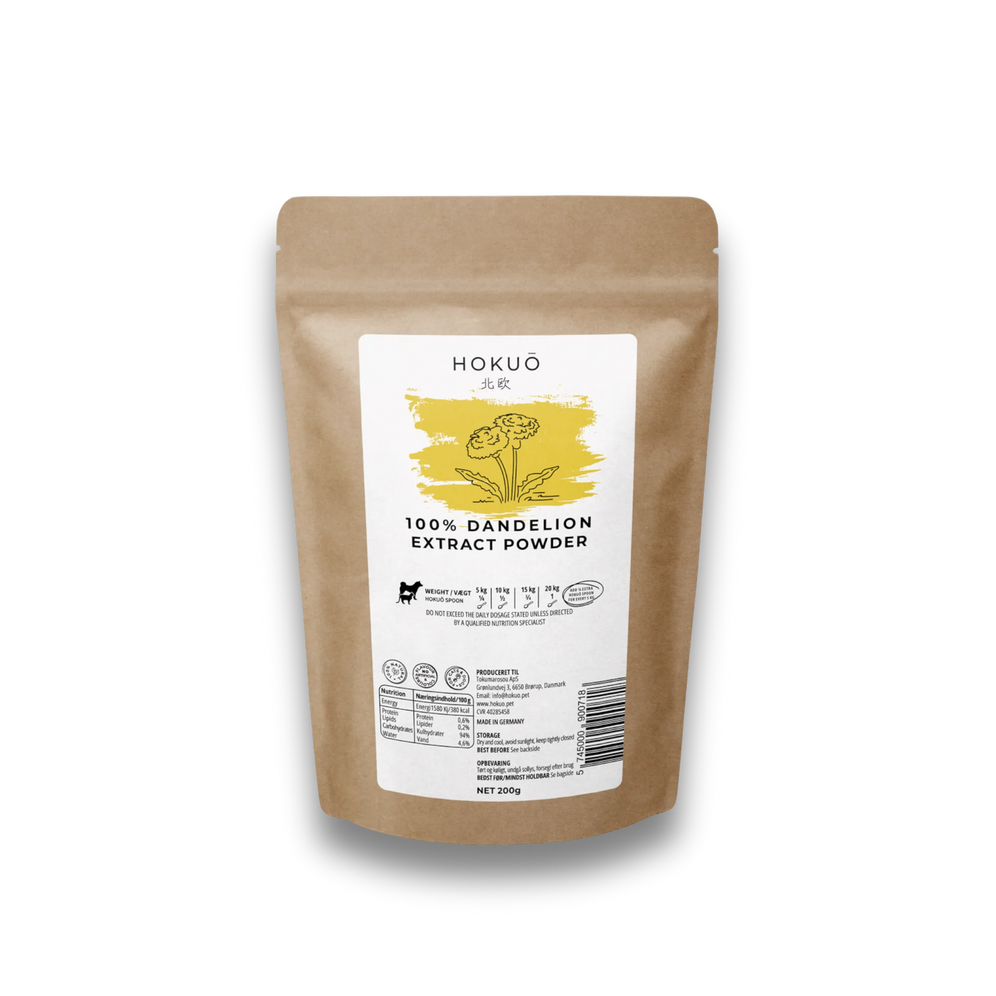 Hokuō® - Supplement - Dandelion / Løvetønn - 200g