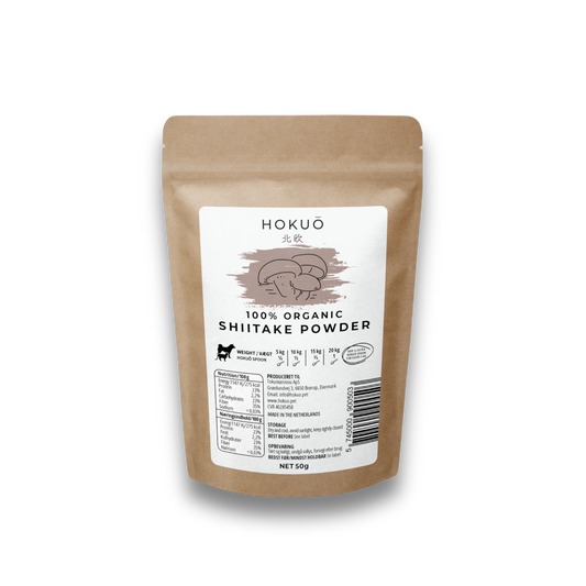 Hokuō™ - Supplement - Organisk Shiitake pulver - 50g | LF Distribusjon