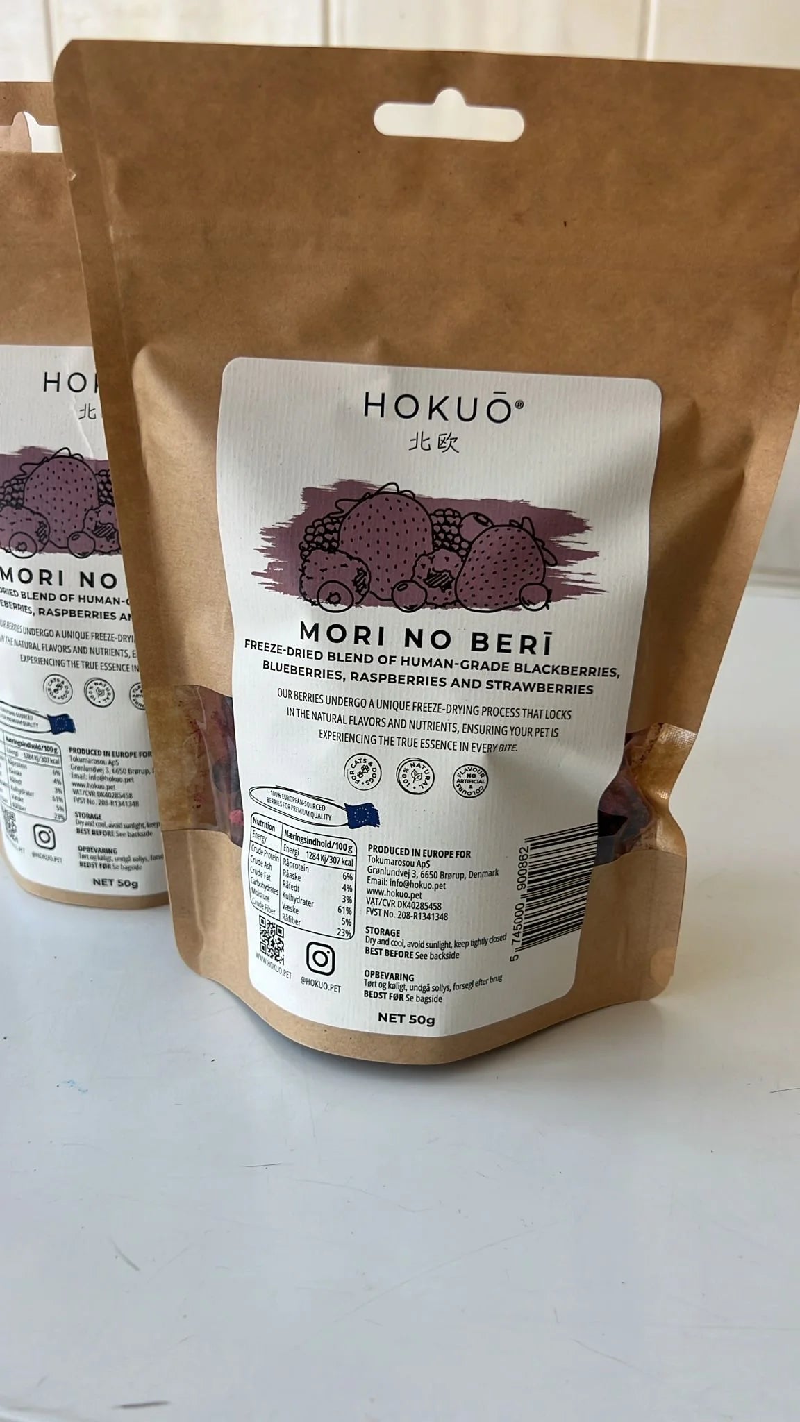 Hokuō® Mori no Berī – frysetørkede bær - 50g