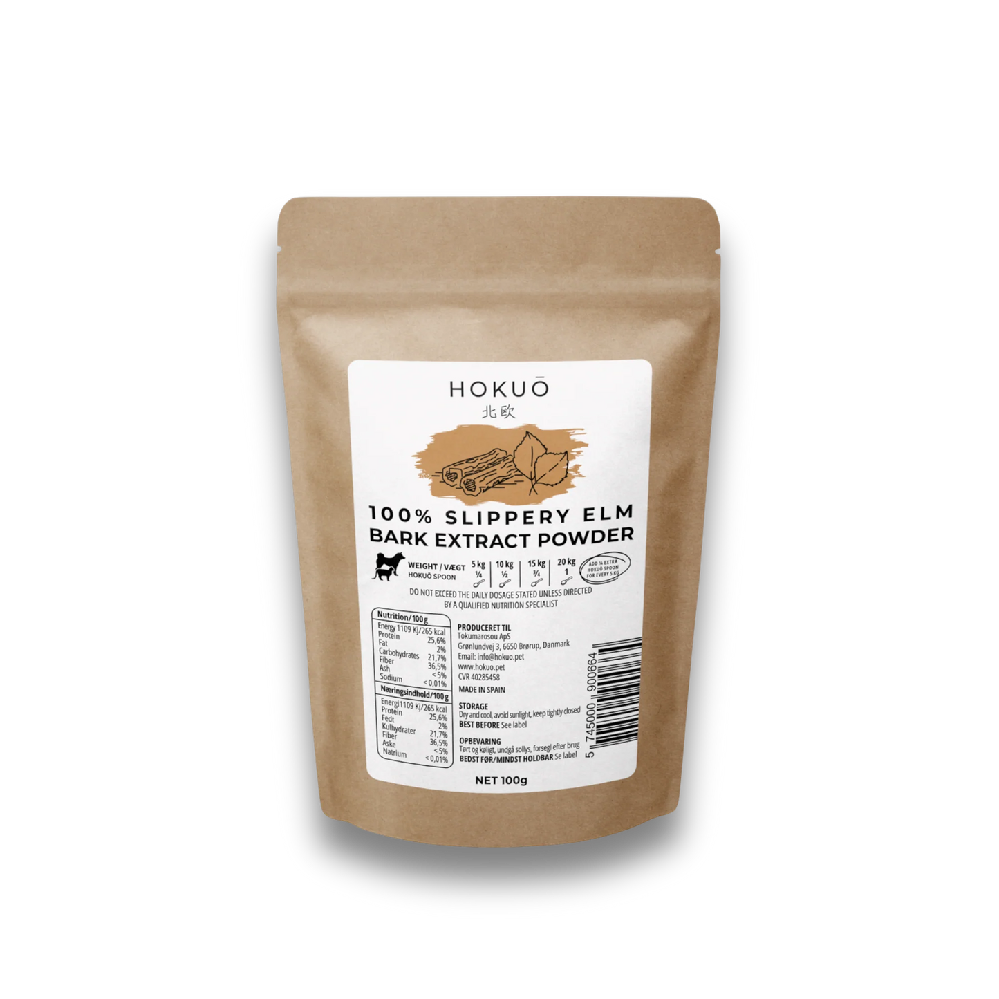 Hokuō® - Supplement - Slippery elm ekstrakt - 100g