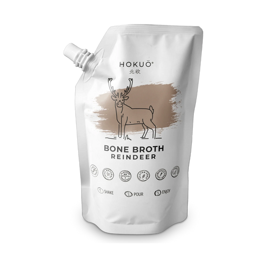 Hokuō® - Bone broth - Smak av norsk reinsdyr - 400ml